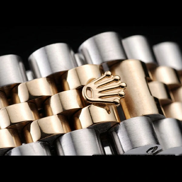 Rolex DateJust Two Tone Stainless Steel Gold PlatedGold Dial new58028