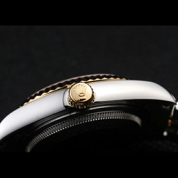 Rolex DateJust Two Tone Stainless Steel Gold PlatedGold Dial new58028
