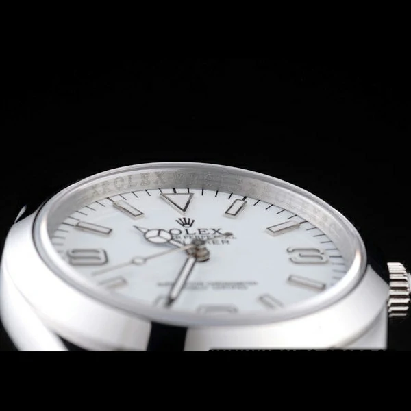 Rolex Explorer Polished Stainless Steel White Dial new58036