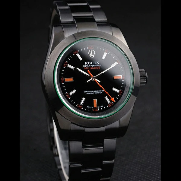 Rolex Milgauss Pro Hunter Tinted Green Saphire Black Dial new58040