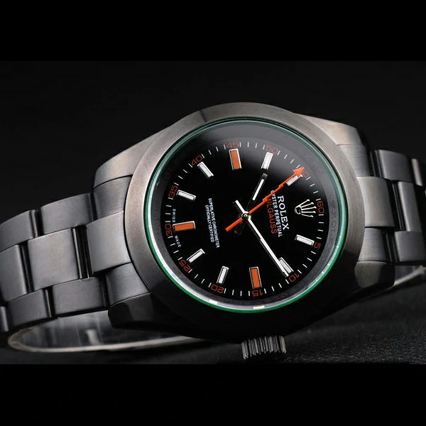 Rolex Milgauss Pro Hunter Tinted Green Saphire Black Dial new58040