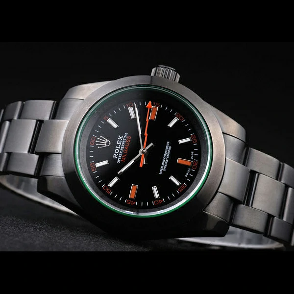 Rolex Milgauss Pro Hunter Tinted Green Saphire Black Dial new58040