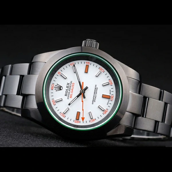 Rolex Milgauss Pro Hunter Tinted Green Saphire White Dial new58041