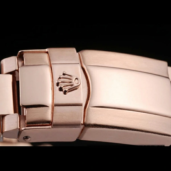 Rolex Daytona Rose GoldPlated Stainless Steel Black Dial new58048