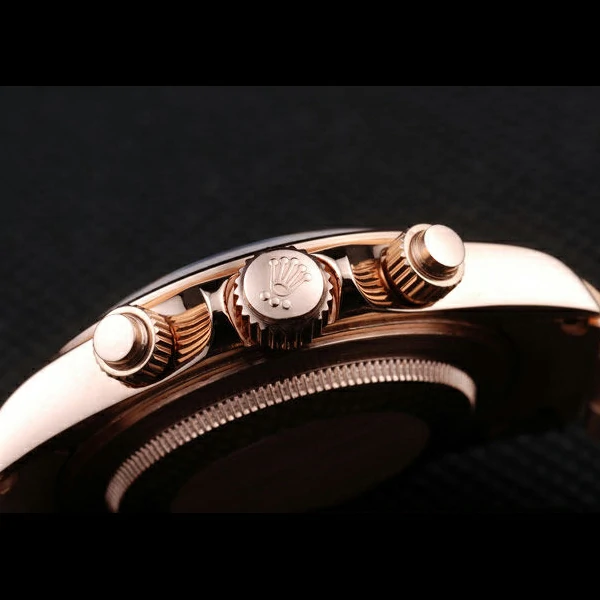 Rolex Daytona Rose GoldPlated Stainless Steel Black Dial new58048