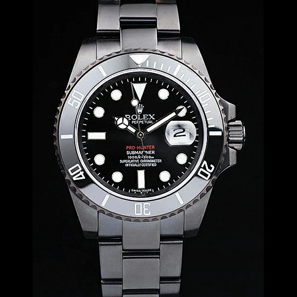 Rolex Submariner Pro Hunter Black Steel Strap Black Dial new58152