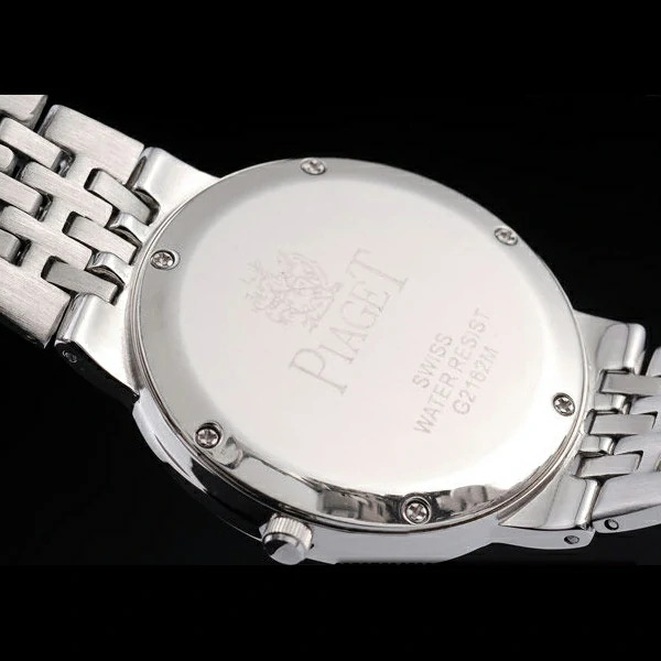 Piaget Dancer Stainless Steel Case Double Studded Minute Markers Silver Dial new58234