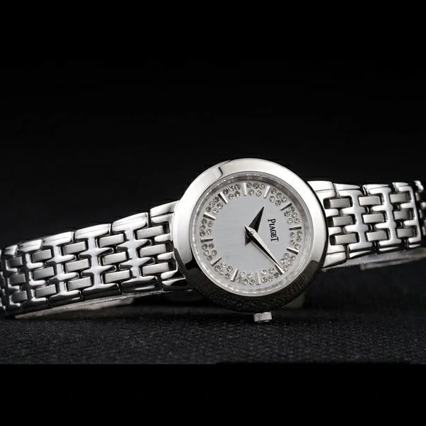 Piaget Traditional Stainless Steel Case Double Studded Minute Markers Silver Dial new58235