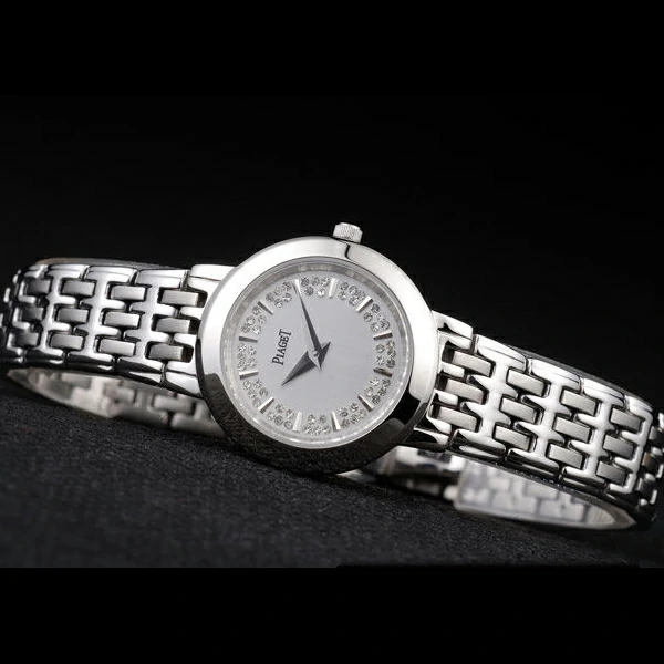 Piaget Traditional Stainless Steel Case Double Studded Minute Markers Silver Dial new58235