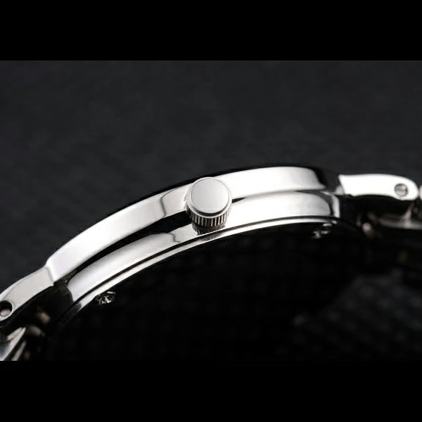 Piaget Traditional Stainless Steel Case Double Studded Minute Markers Silver Dial new58235