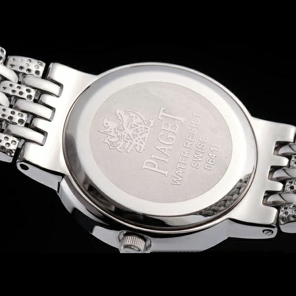 Piaget Traditional Stainless Steel Case Black Roman Dial new58237