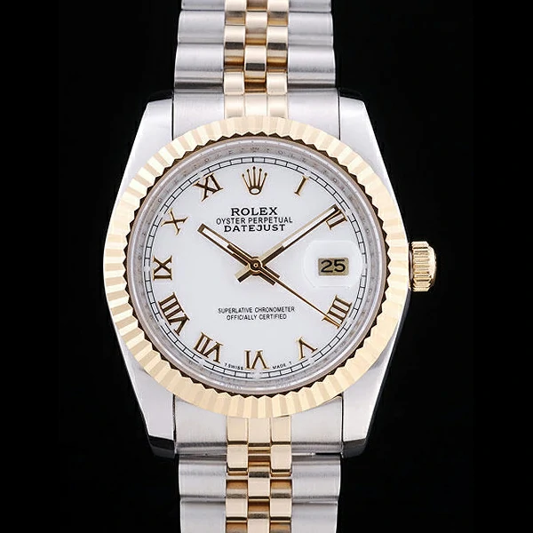 Rolex Datejust White Dial Ribbed Bezel new58632