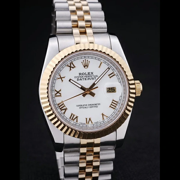 Rolex Datejust White Dial Ribbed Bezel new58632