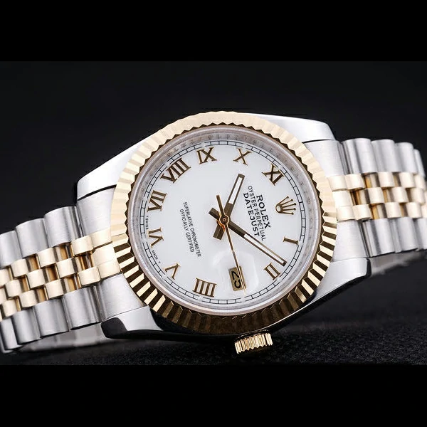 Rolex Datejust White Dial Ribbed Bezel new58632