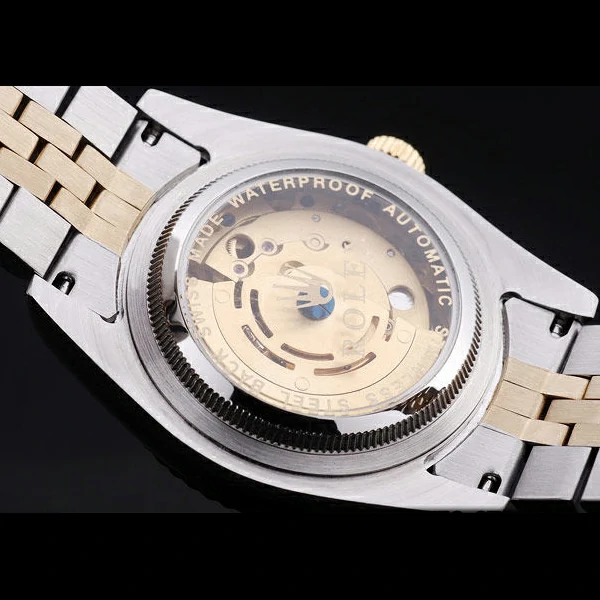 Rolex Datejust Gold Dial Diamonds Ribbed Bezel new58633