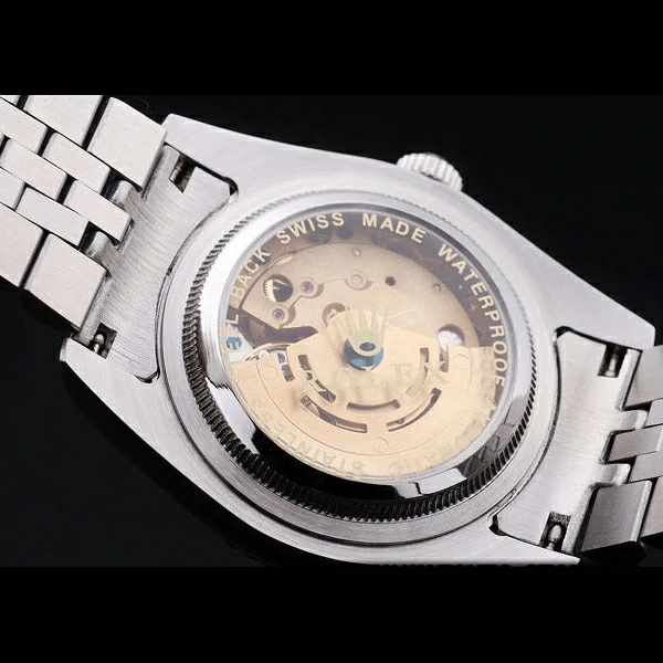 Rolex Datejust Black Dial Diamonds Ribbed Bezel new58637