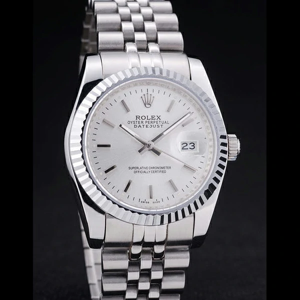 Rolex Datejust Silver Dial Ribbed Bezel new58638