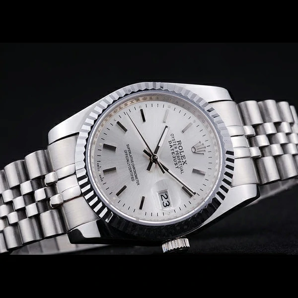 Rolex Datejust Silver Dial Ribbed Bezel new58638