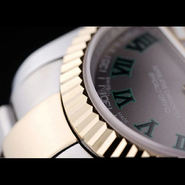 Rolex Datejust Grey Dial Ribbed Bezel new58641