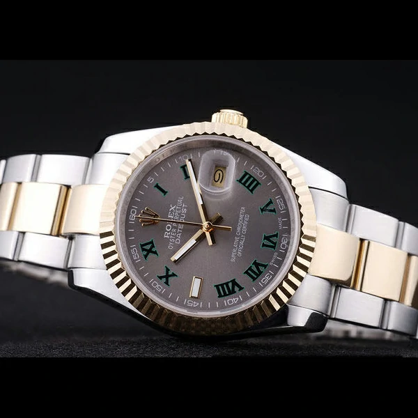 Rolex Datejust Grey Dial Ribbed Bezel new58641