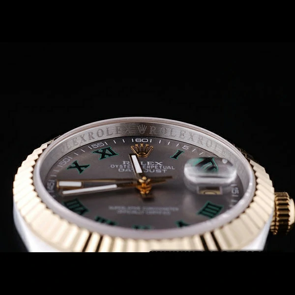 Rolex Datejust Grey Dial Ribbed Bezel new58641