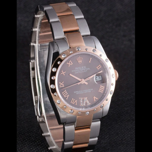 Rolex Datejust Diamond Bezel Brown Dial new58646