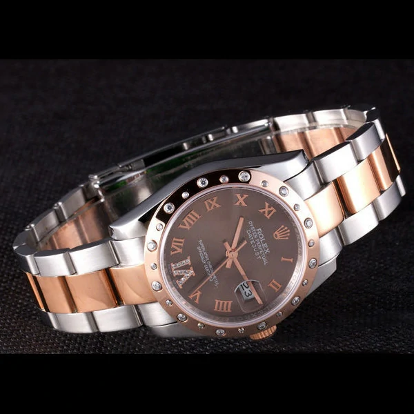 Rolex Datejust Diamond Bezel Brown Dial new58646