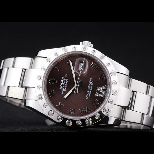 Rolex Datejust Diamond Bezel Brown Dial new58647