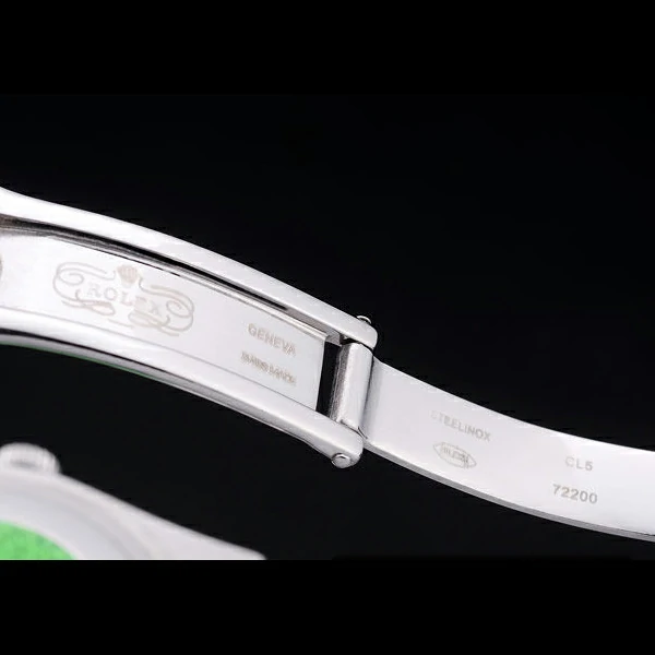 Rolex DayDate Polished Silver Bezel White Dial new58651