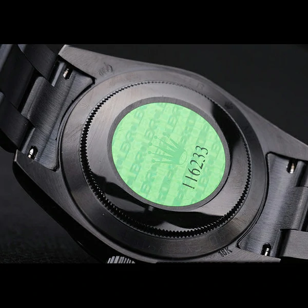 Rolex Milgaus Bamford Ion Plated Stainless Steel Bezel Black Dial new58657
