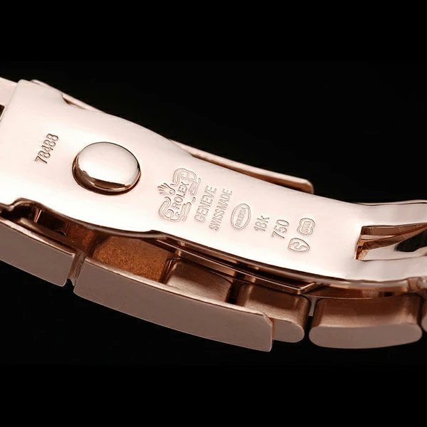 Rolex Daytona Rose Gold Plated Stainless Steel Bezel Rose Gold Dial new58670