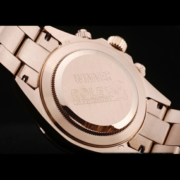 Rolex Daytona Rose Gold Plated Stainless Steel Bezel Rose Gold Dial new58670