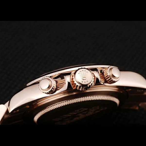 Rolex Daytona Rose Gold Plated Stainless Steel Bezel Rose Gold Dial new58670