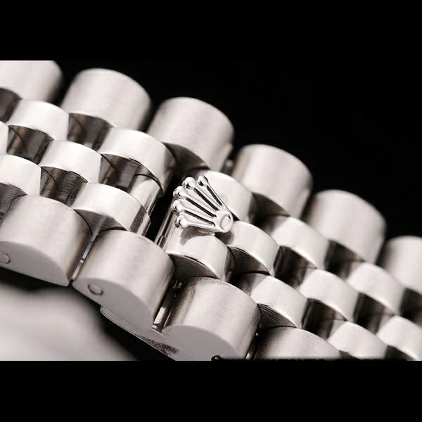 Rolex DateJust Brushed Stainless Steel Case Orange Flowers Dial Diamonds Plated new58680