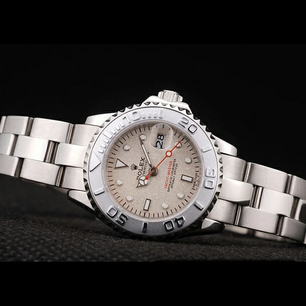 Rolex Yacht Master Silver Tachymeter Beige Dial new58681