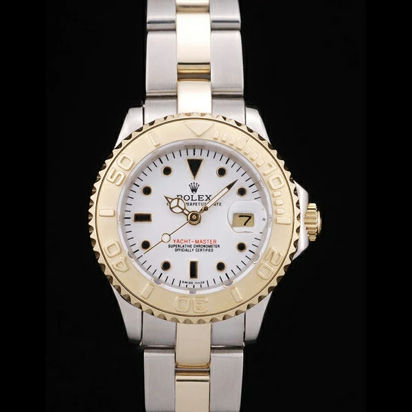 Rolex Yacht Master Gold Tachymeter White Dial new58682