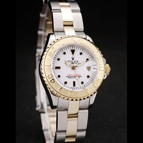 Rolex Yacht Master Gold Tachymeter White Dial new58682