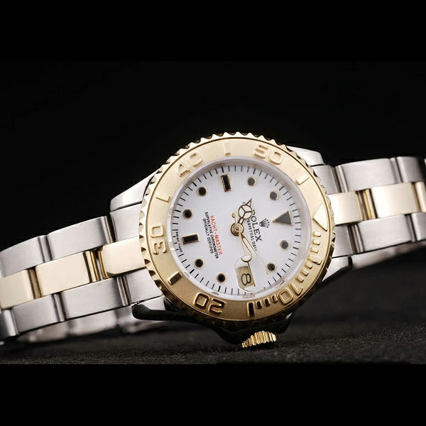Rolex Yacht Master Gold Tachymeter White Dial new58682