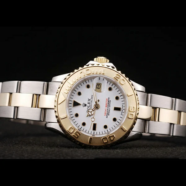 Rolex Yacht Master Gold Tachymeter White Dial new58682