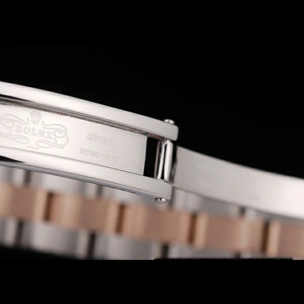 Rolex DateJust Brushed Stainless Steel Case Brown Dial Diamond Plated new58684