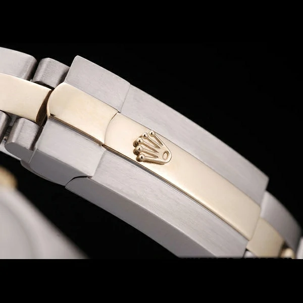 Rolex DateJust Brushed Stainless Steel Case White Dial Diamond Plated new58685