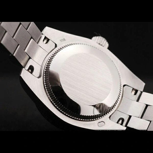 Rolex DateJust Brushed Stainless Steel Diamond Plated Case White Dial Diamond Plated Bezel new58686