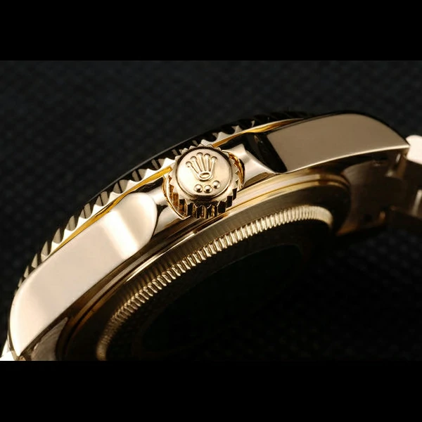 Rolex GMT Master II Gold Colored Ceramic Bezel Gold Dial Tachymeter new58721