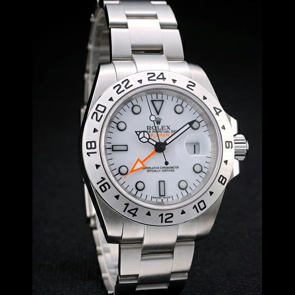Rolex Explorer Stainless Steel Bezel White Dial Tachymeter new58725