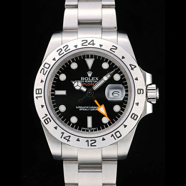 Rolex Explorer Stainless Steel Bezel Black Dial Tachymeter new58726