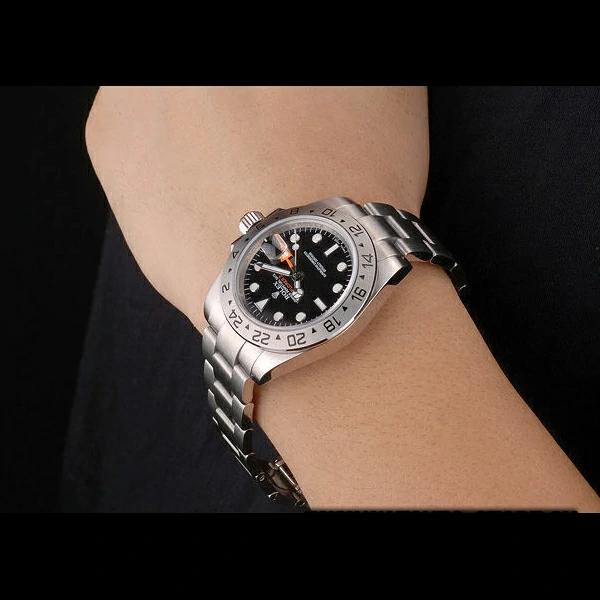 Rolex Explorer Stainless Steel Bezel Black Dial Tachymeter new58726