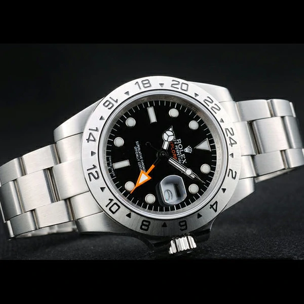 Rolex Explorer Stainless Steel Bezel Black Dial Tachymeter new58726