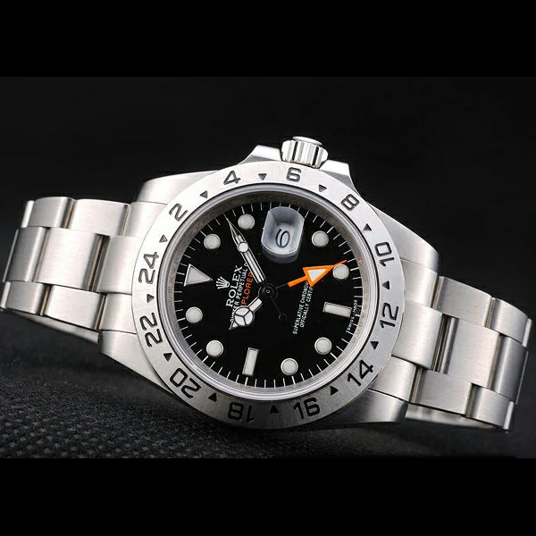 Rolex Explorer Stainless Steel Bezel Black Dial Tachymeter new58726