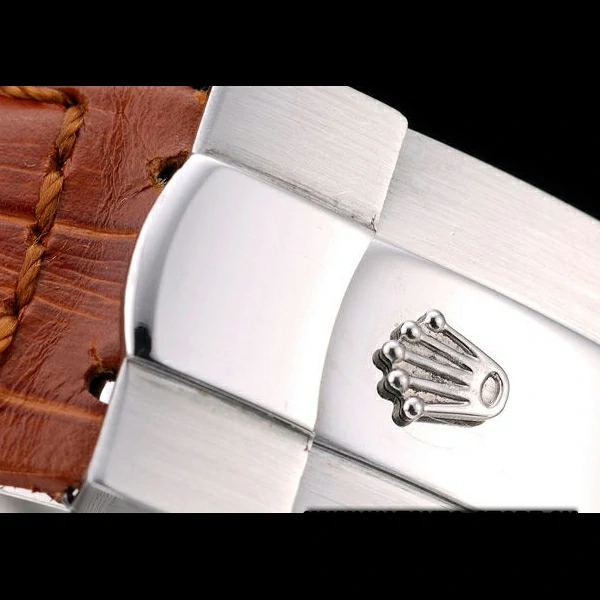 Rolex Daytona Stainless Steel Case White Dial Brown Leather Strap new58727