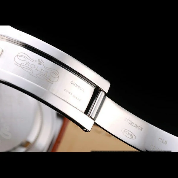Rolex Daytona Stainless Steel Case White Dial Brown Leather Strap new58727